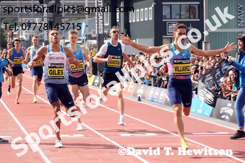 Men's mile, 2017 Great North CityGames, Gateshead/Newcaste. Photo: David T. Hewitson/Sports for All Pics